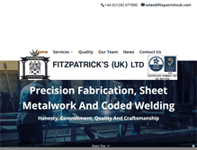 Tablet Screenshot of fitzpatricksuk.com